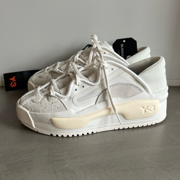Y-3 Hokori II Core White Ecru Tint Sneakers - Picture 2 of 12
